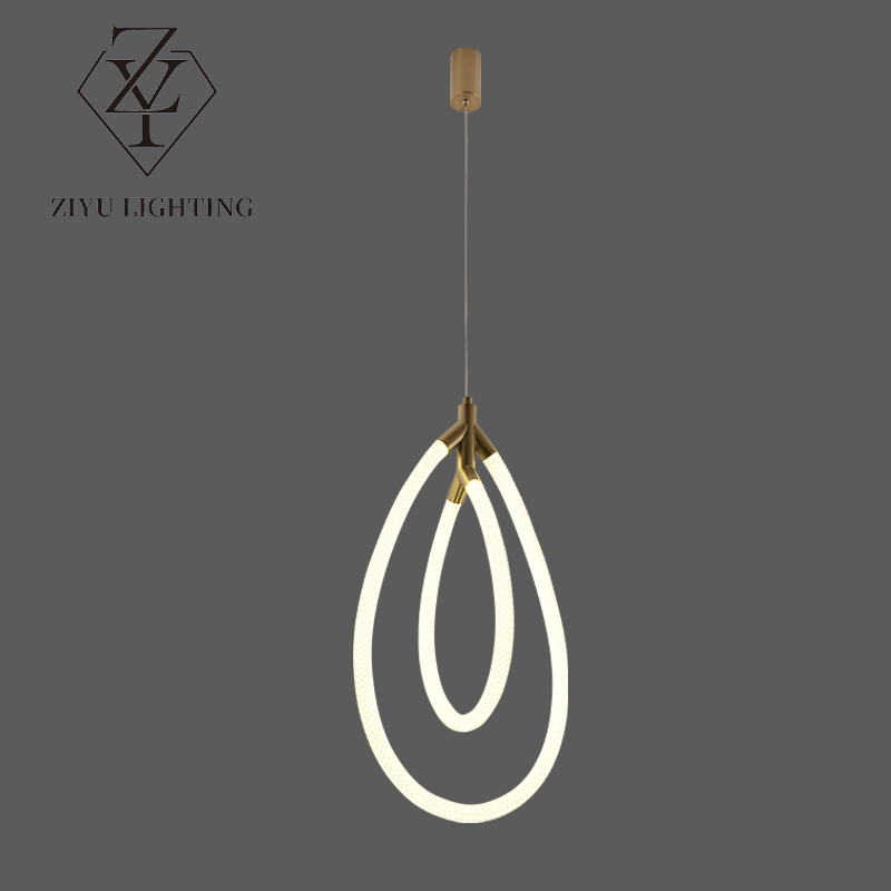 Post-modern designer simple living room wall decoration bedroom bedside villa duplex, aisle, silicone chandelier