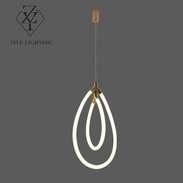Post-modern designer simple living room wall decoration bedroom bedside villa duplex, aisle, silicone chandelier