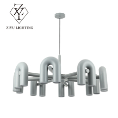 Light luxury Northern Europe creative living room light modern simple model house clothing shop cafe restaurant U-shaped chandelier