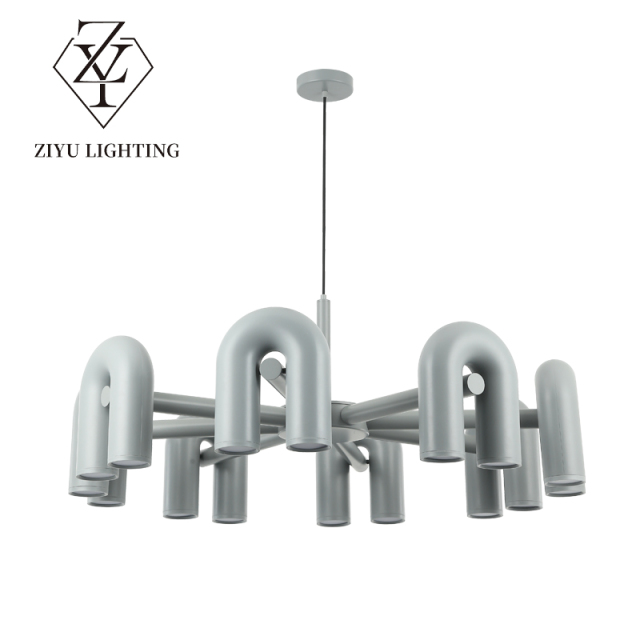 Light luxury Northern Europe creative living room light modern simple model house clothing shop cafe restaurant U-shaped chandelier