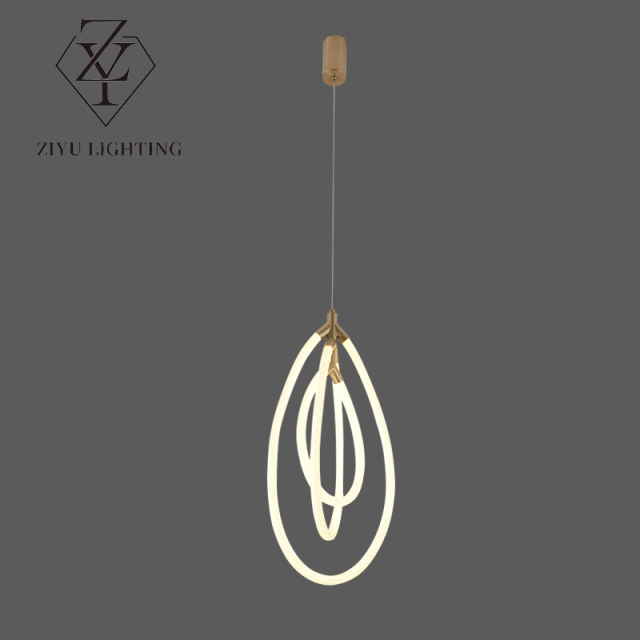 Post-modern designer simple living room wall decoration bedroom bedside villa duplex, aisle, silicone chandelier