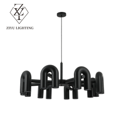 Light luxury Northern Europe creative living room light modern simple model house clothing shop cafe restaurant U-shaped chandelier