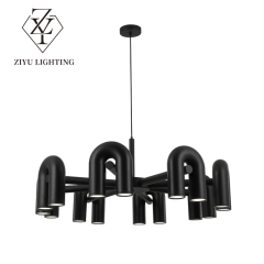 Light luxury Northern Europe creative living room light modern simple model house clothing shop cafe restaurant U-shaped chandelier