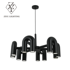 Light luxury Northern Europe creative living room light modern simple model house clothing shop cafe restaurant U-shaped chandelier