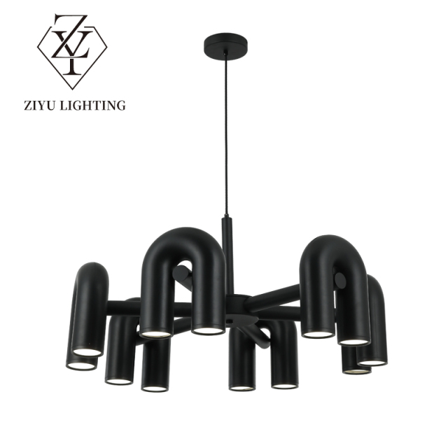 Light luxury Northern Europe creative living room light modern simple model house clothing shop cafe restaurant U-shaped chandelier