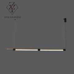 Minimalist dining room long chandelier modern designer creative lights