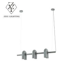 Nordic modern simple personality living room designer model room dining room artistic creativity U-shaped water pipe chandelier