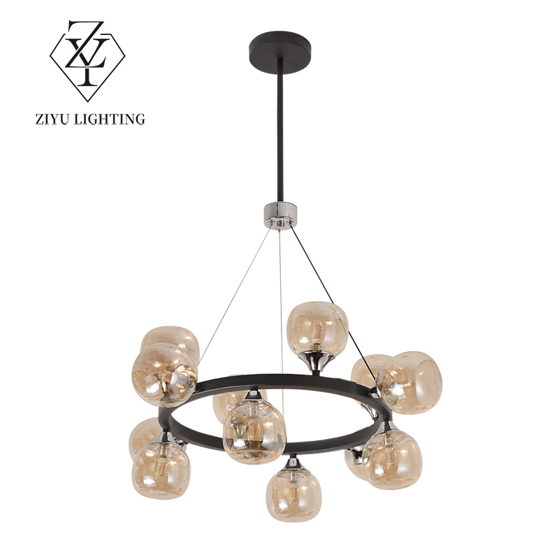 Nordic lamps simple modern light luxury living room bar table glass ball chandelier fashion high-end personality creative chandelier
