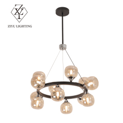 Nordic lamps simple modern light luxury living room bar table glass ball chandelier fashion high-end personality creative chandelier