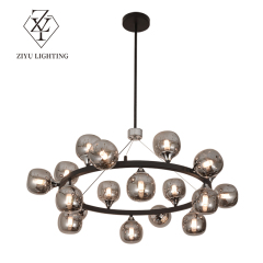 Nordic lamps simple modern light luxury living room bar table glass ball chandelier fashion high-end personality creative chandelier