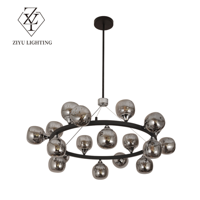 Nordic lamps simple modern light luxury living room bar table glass ball chandelier fashion high-end personality creative chandelier