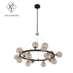 Nordic lamps simple modern light luxury living room bar table glass ball chandelier fashion high-end personality creative chandelier