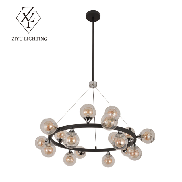 Nordic lamps simple modern light luxury living room bar table glass ball chandelier fashion high-end personality creative chandelier