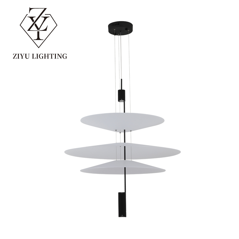 Nordic postmodern chandelier personality creative restaurant lights Hotel living room simple duplex UFO chandelier