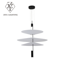 Nordic postmodern chandelier personality creative restaurant lights Hotel living room simple duplex UFO chandelier