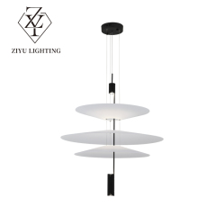 Nordic postmodern chandelier personality creative restaurant lights Hotel living room simple duplex UFO chandelier