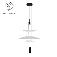 Nordic postmodern chandelier personality creative restaurant lights Hotel living room simple duplex UFO chandelier