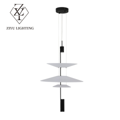 Nordic postmodern chandelier personality creative restaurant lights Hotel living room simple duplex UFO chandelier