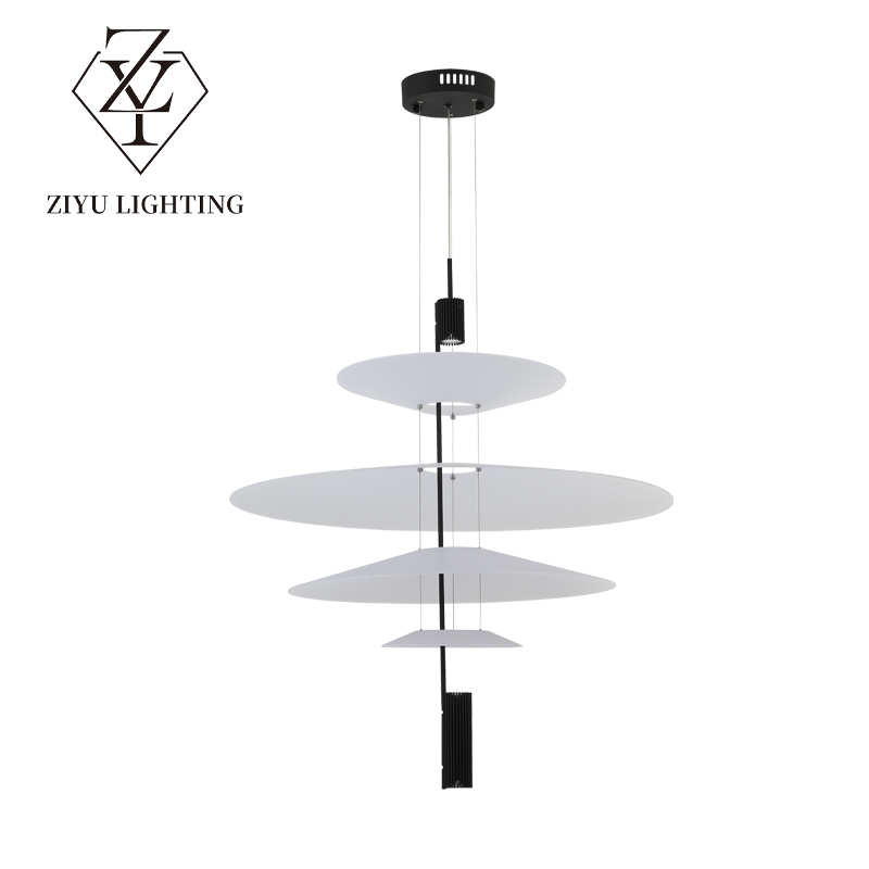 Nordic postmodern chandelier personality creative restaurant lights Hotel living room simple duplex UFO chandelier