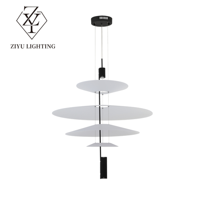Nordic postmodern chandelier personality creative restaurant lights Hotel living room simple duplex UFO chandelier