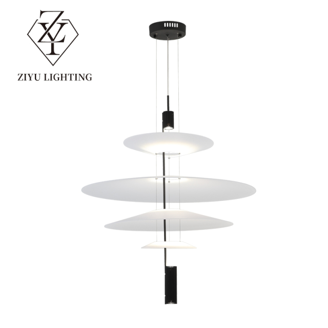 Nordic postmodern chandelier personality creative restaurant lights Hotel living room simple duplex UFO chandelier
