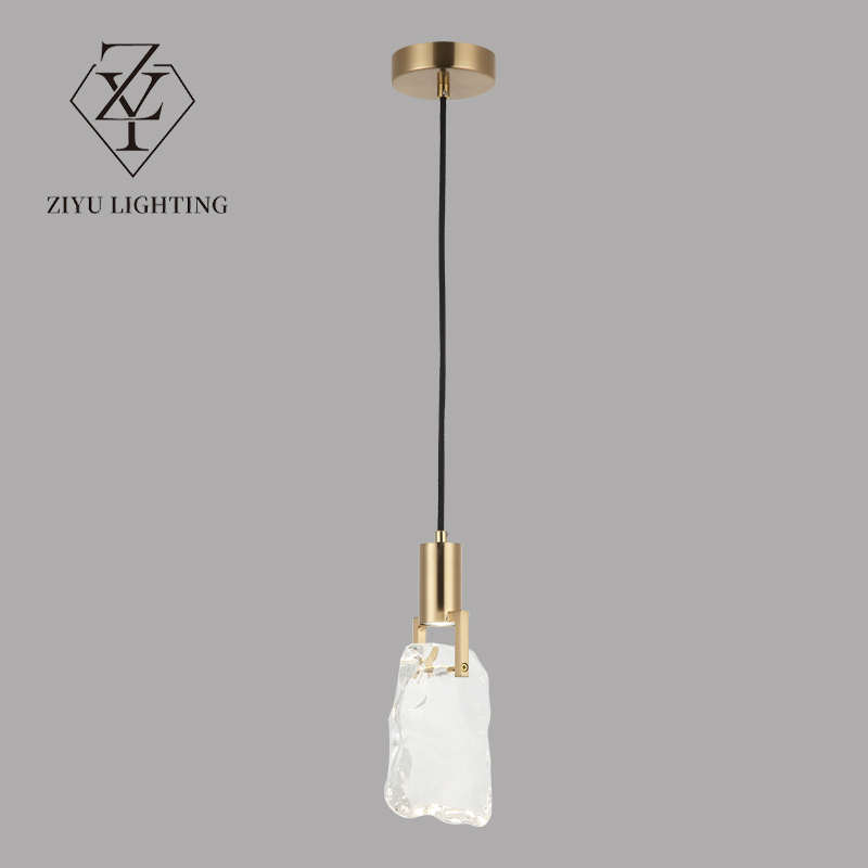 Post-modern simple crystal chandelier Nordic luxury living room background wall staircase corridor bedroom bedside lamp
