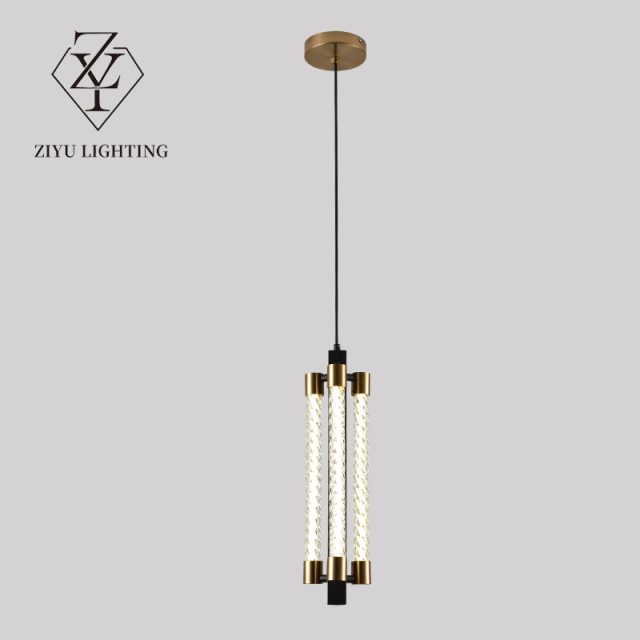 Light luxury minimalist study decorative chandelier Modern designer bedroom dining room glass lighting