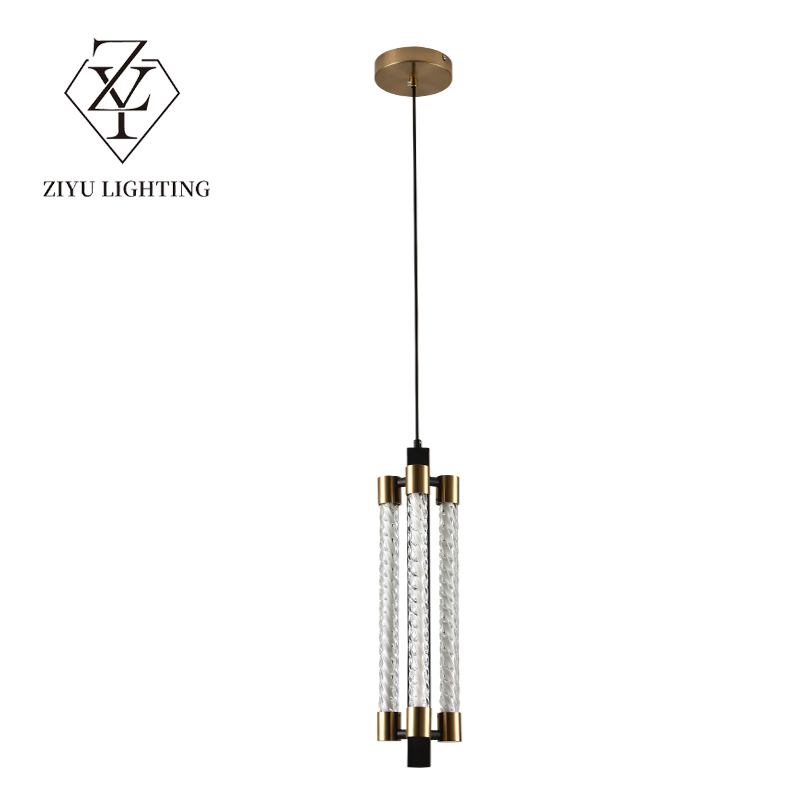 Light luxury minimalist study decorative chandelier Modern designer bedroom dining room glass lighting