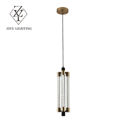 Light luxury minimalist study decorative chandelier Modern designer bedroom dining room glass lighting