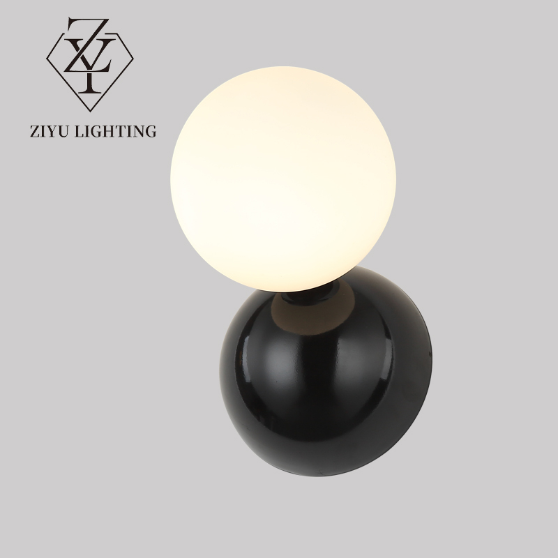 Nordic simple modern creative color bedroom bed wall lamp children's room cartoon cute corridor wall light