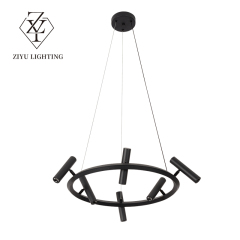 Modern simple strip dining room chandelier Nordic minimalist rotating Italian dining room chandelier