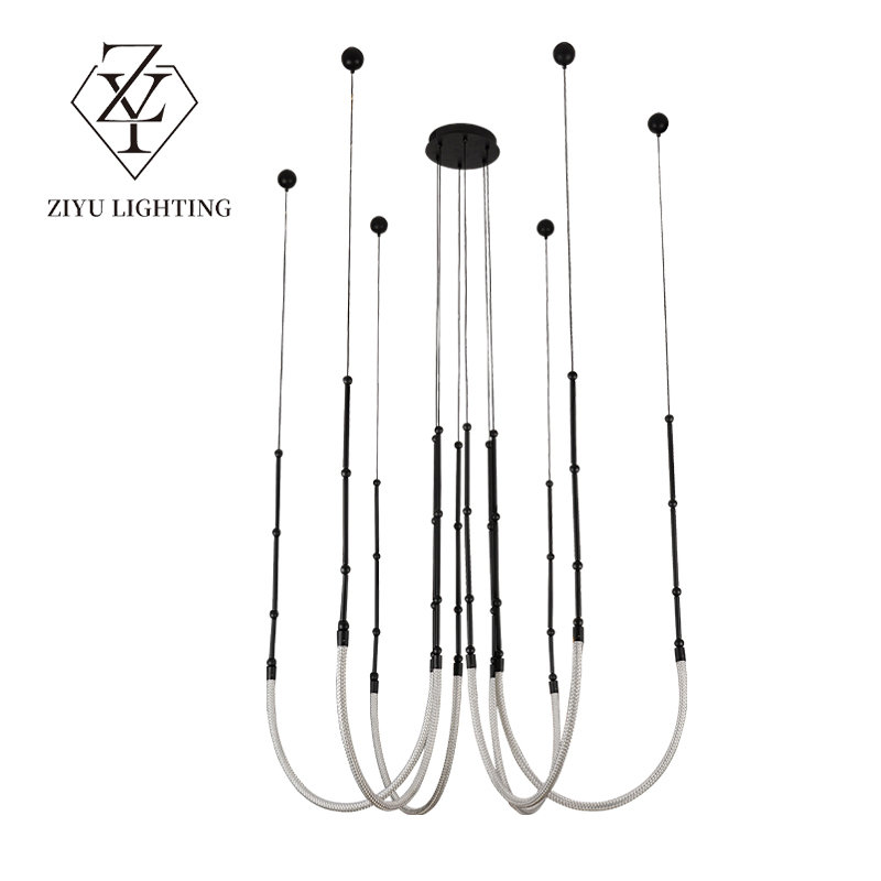 Post-modern restaurant large living room chandelier simple restaurant art designer light luxury Nordic chandelier