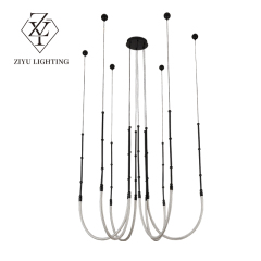 Post-modern restaurant large living room chandelier simple restaurant art designer light luxury Nordic chandelier