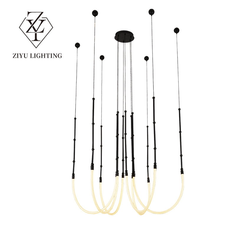 Post-modern restaurant large living room chandelier simple restaurant art designer light luxury Nordic chandelier