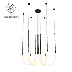 Post-modern restaurant large living room chandelier simple restaurant art designer light luxury Nordic chandelier