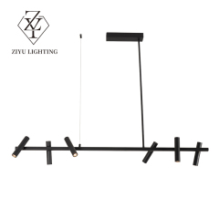 Modern simple strip dining room chandelier Nordic minimalist rotating Italian dining room chandelier