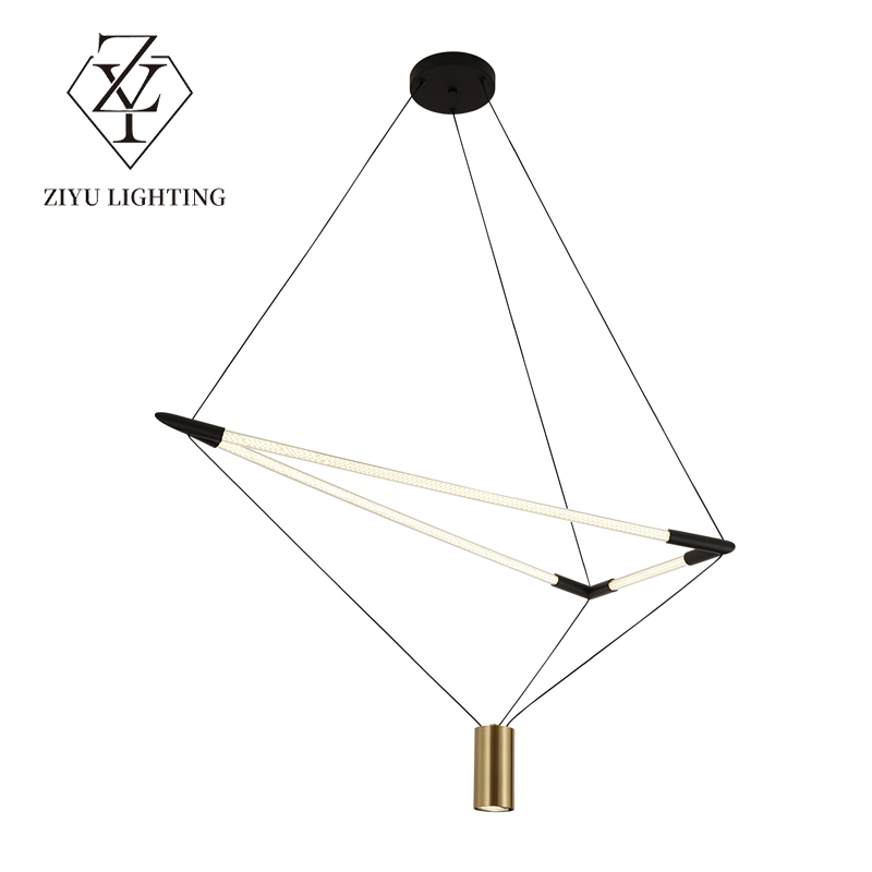Nordic post-modern simple creative geometric chandelier designer model room bar restaurant cafe study studio living room chandelier
