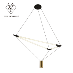 Nordic post-modern simple creative geometric chandelier designer model room bar restaurant cafe study studio living room chandelier