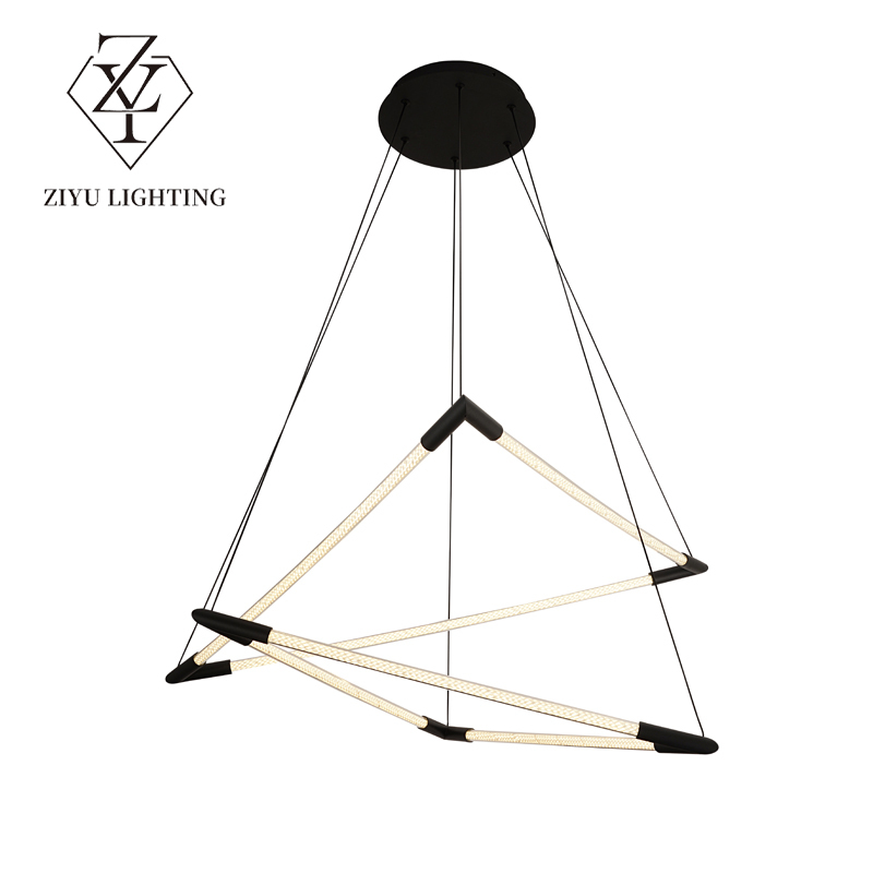 Simple creative geometric chandelier designer model room bar restaurant Cafe study studio living room chandelier