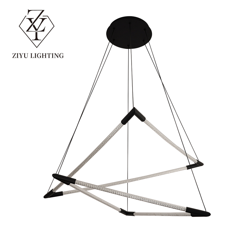 Simple creative geometric chandelier designer model room bar restaurant Cafe study studio living room chandelier