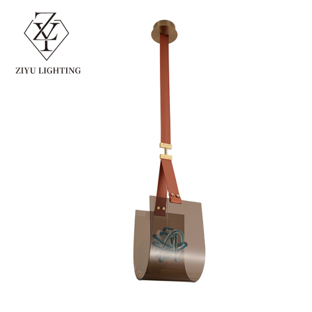 Original post-modern acrylic lampshade lantern lighting Tavern Cafe Art Museum shop unique simple high-grade decorative lights