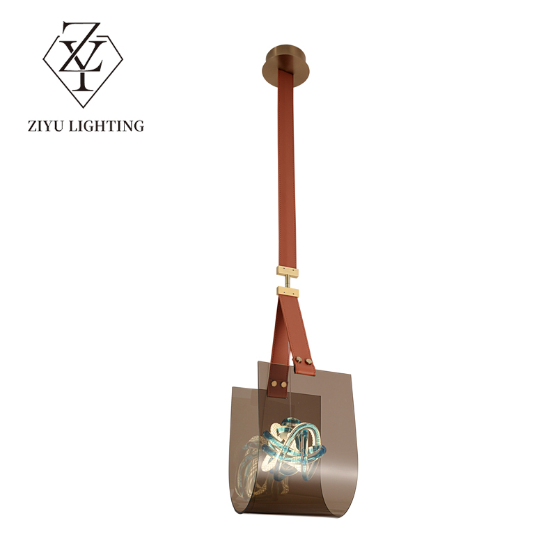 Original post-modern acrylic lampshade lantern lighting Tavern Cafe Art Museum shop unique simple high-grade decorative lights