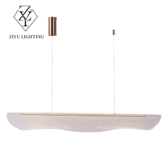 Modern simple light luxury chandelier designer art light office restaurant island long strip acrylic light