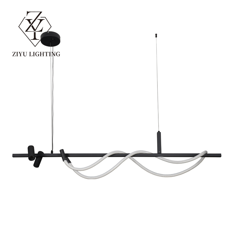Nordic restaurant chandelier creative art light luxury line hall bar lamp modern simple personality table chandelier