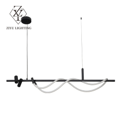 Nordic restaurant chandelier creative art light luxury line hall bar lamp modern simple personality table chandelier