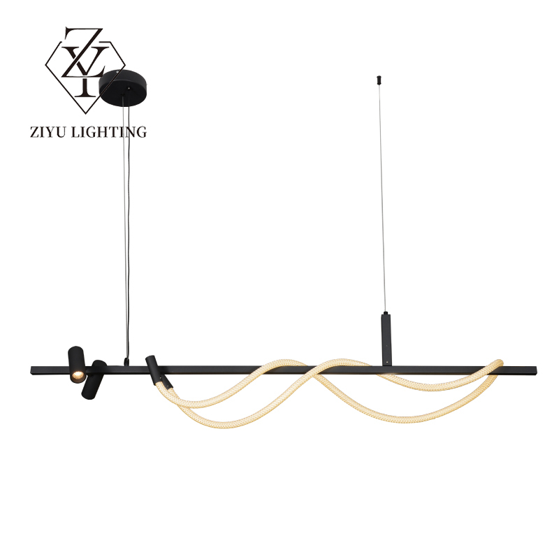 Nordic restaurant chandelier creative art light luxury line hall bar lamp modern simple personality table chandelier