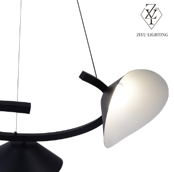 Nordic master bedroom bedside pendant lamp, modern and simple hanging line lighting fixture