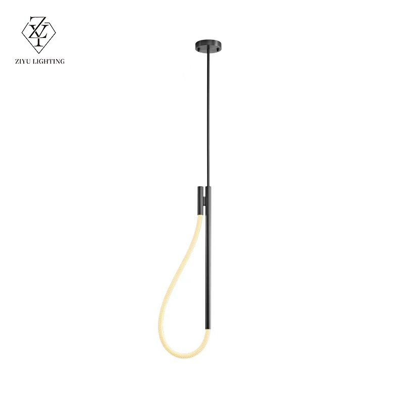 Nordic minimalism bedroom lamp bedside pendant creative personalized  study room pendant lobby reception linear lamp
