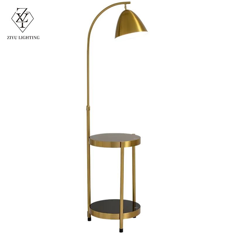 Nordic bedside table floor lamp，light luxury style Living room floor lamp，floor lamp beside the sofa，atmosphere-creating  floor lamp， bedroom standing lamp