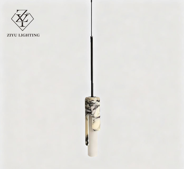 Marble bedside pendant Modern style bedroom light， restaurant，cateen，bar using little single  pendant